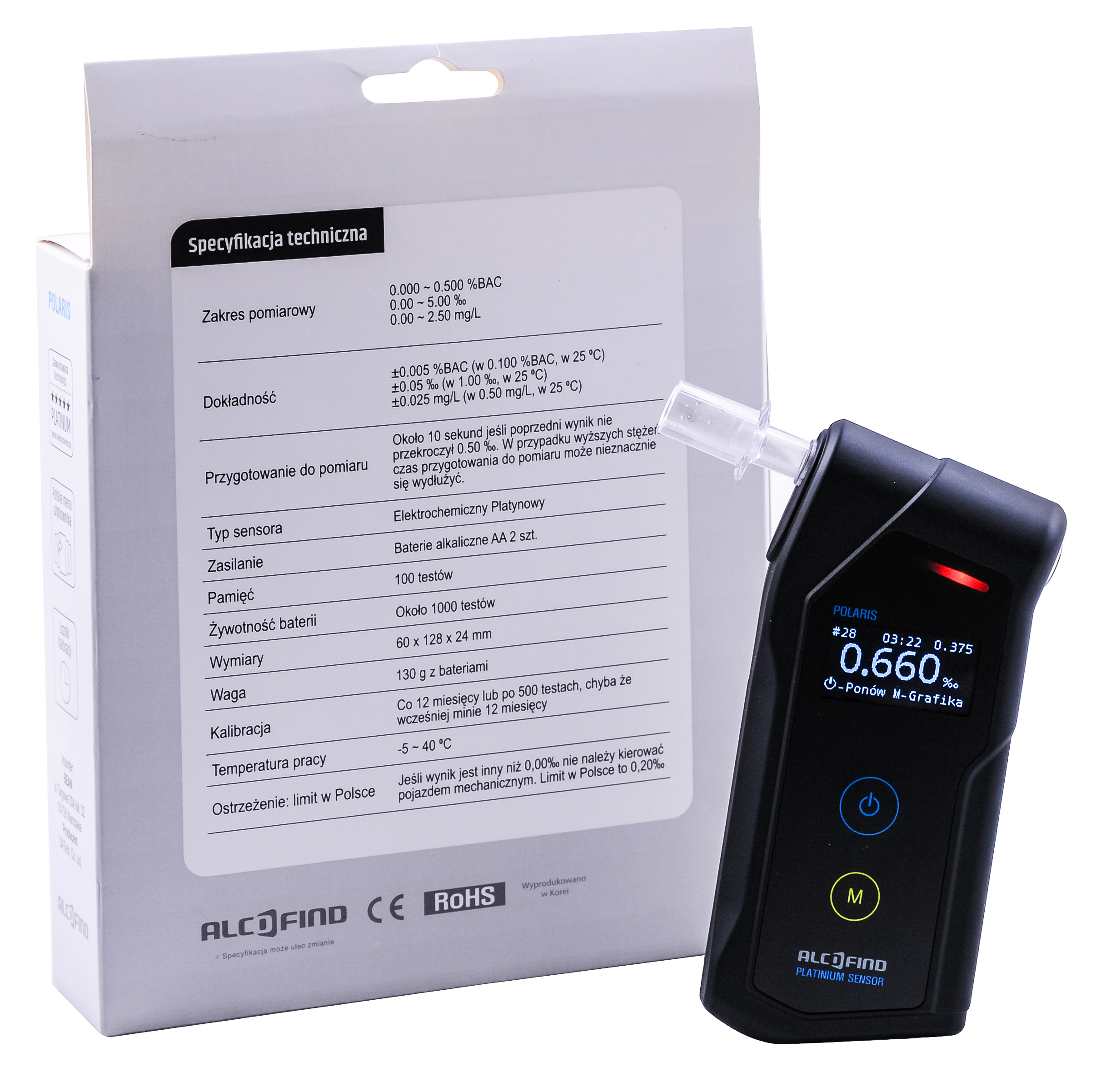 Alkomat AlcoFind Polaris do badania pracowników - obrazek 5