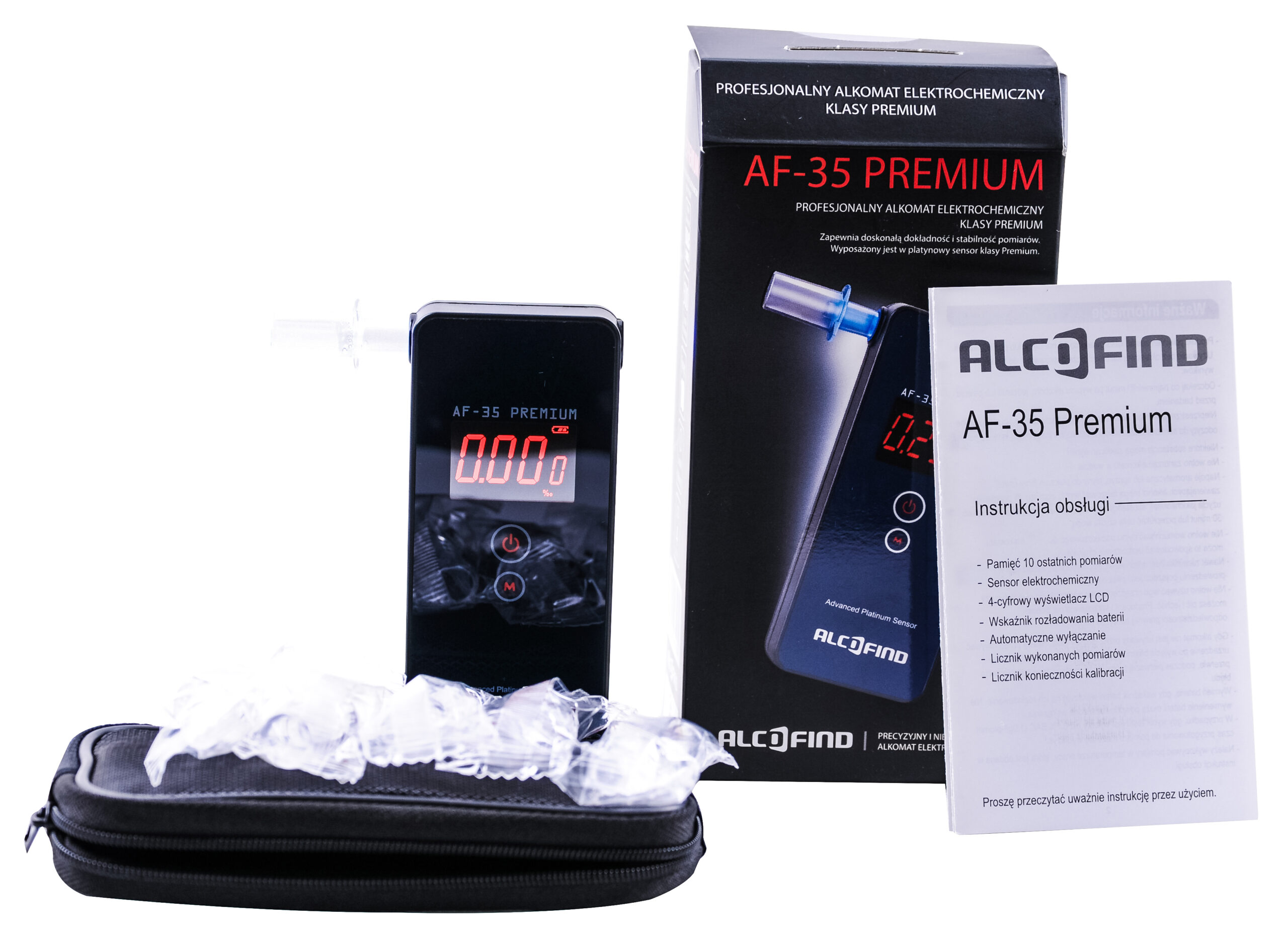 Alkomat marki AlcoFind AF-35 Premium z Dożywotnią Gwarancją oraz adiustacją w pakiecie - obrazek 6