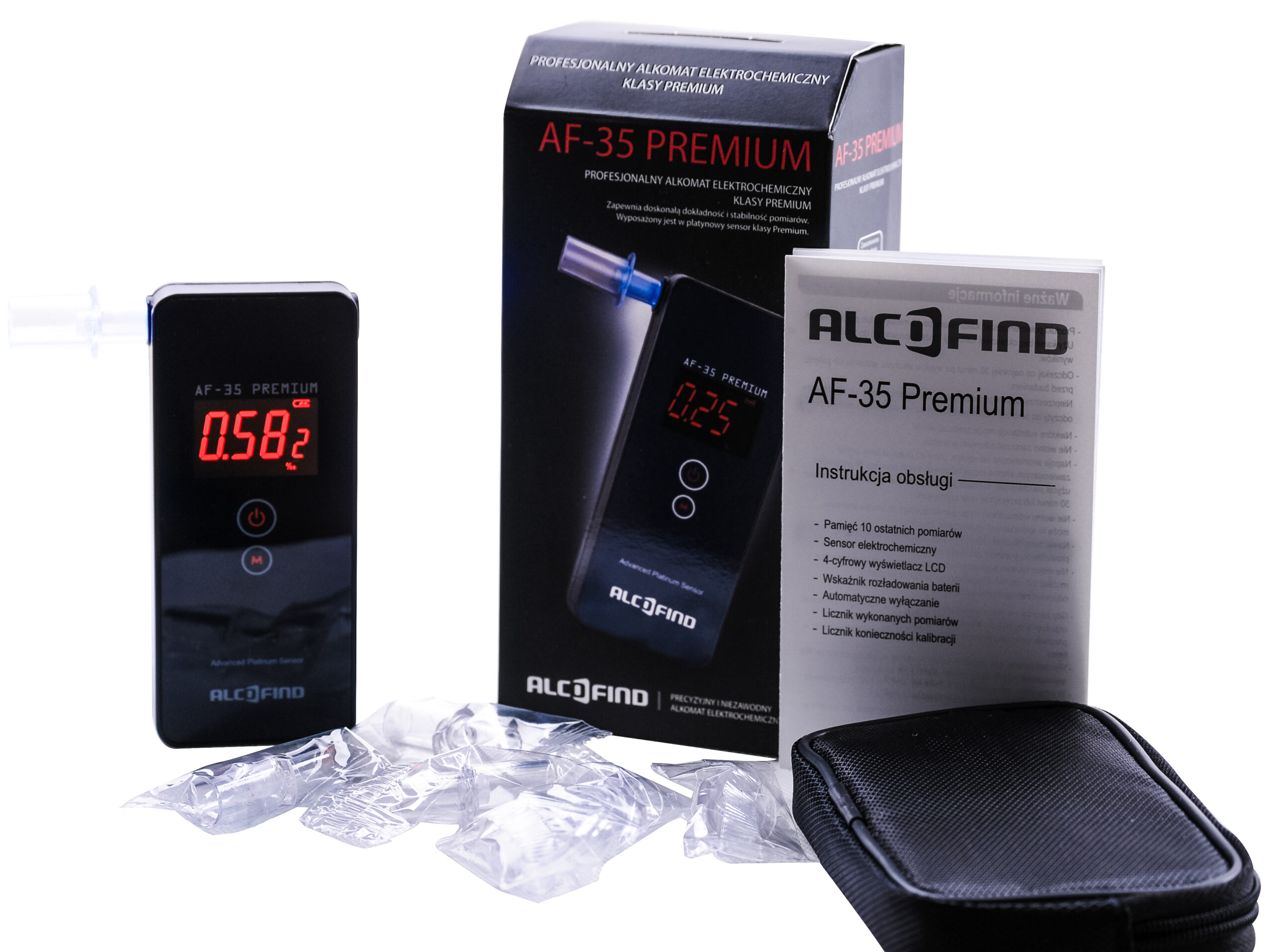 Alkomat marki AlcoFind AF-35 Premium z Dożywotnią Gwarancją oraz adiustacją w pakiecie - obrazek 11
