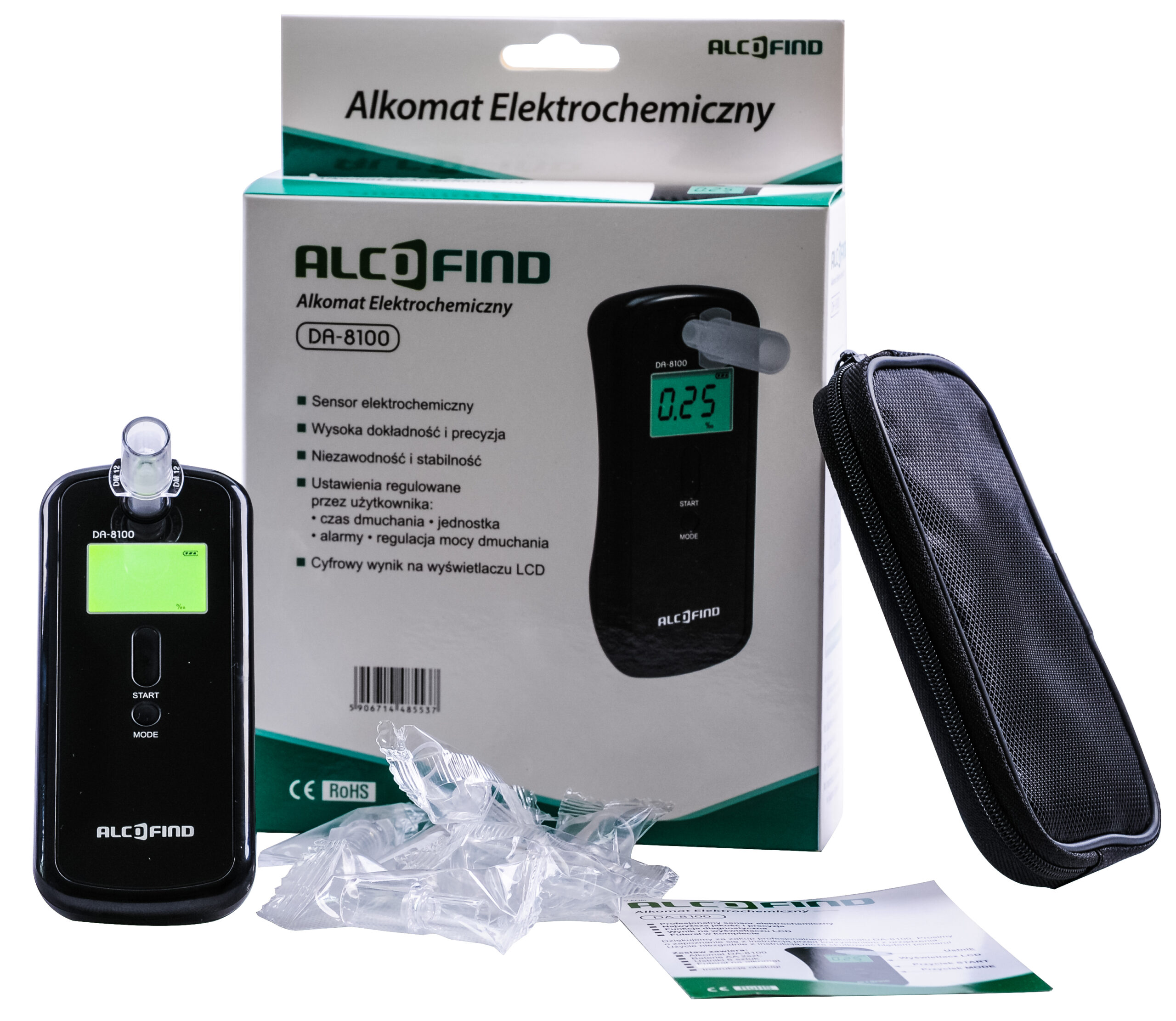 Alkomat marki AlcoFind DA8100 + 10 lat Gwarancji plus nielimitowane kalibracje - obrazek 3